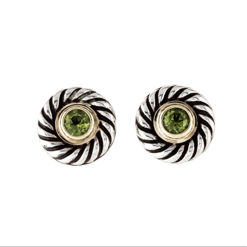 *Retired*David Yurman Cookie Peridot Stud Earrings